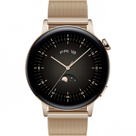 Умные часы HUAWEI watch GT3 MIL-B19 Gold SS / Gold Milanese