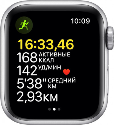 Часы Apple Watch SE GPS 40mm 2021 Silver Aluminum Case with Abyss Blue Sport Band