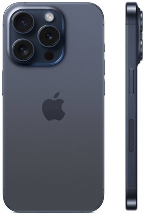 Смартфон Apple iPhone 15 Pro A3104 256ГБ, синий титан, не активированный, ГОНКОНГ (mtqc3za/a)
