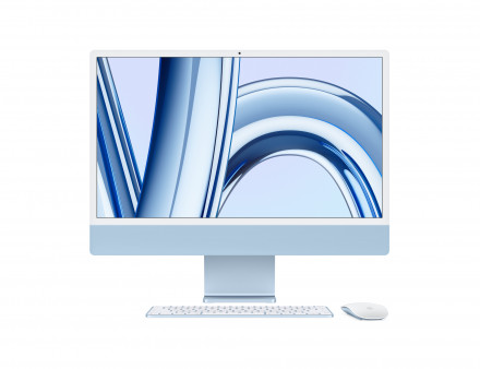 Apple iMac 24&quot; Retina 4,5K, M3 (8C CPU, 8C GPU, 2023), 8 ГБ, 256 ГБ SSD, синий