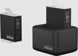 Двойное зарядное устройство + аккумуляторы GoPro HERO12, HERO11, HERO10 и HERO9 Enduro (ADDBD-211-EU)