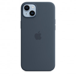 Силиконовый чехол MagSafe для iPhone 14 Plus - Storm Blue (MPT53ZM/A)