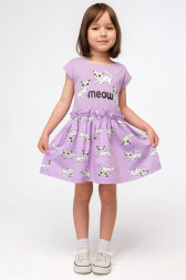 Летнее хлопковое платье с лайкрой для девочки Bonito