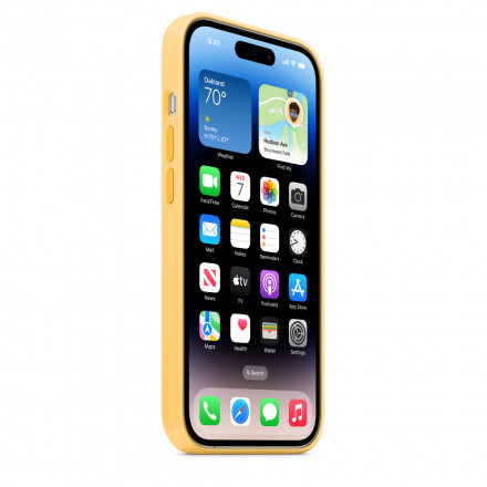 Силиконовый чехол MagSafe для iPhone 14 Pro - Sunglow (MPTM3)