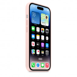 Силиконовый чехол MagSafe для iPhone 14 Pro - Chalk Pink (MPTH3)