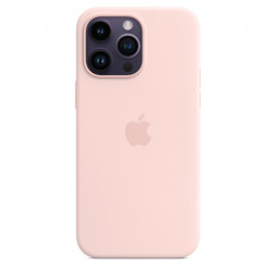 Силиконовый чехол MagSafe для iPhone 14 Pro Max - Chalk Pink (MPTT3)