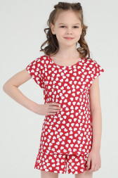Хлопковая пижама для девочки Апрель