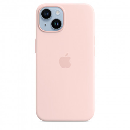 Силиконовый чехол MagSafe для iPhone 14 - Chalk Pink (MPRX3ZM/A)