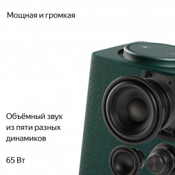 Умная колонка Яндекс Станция Макс с Алисой, с Zigbee, зеленый, 65Вт (YNDX-00053Z)